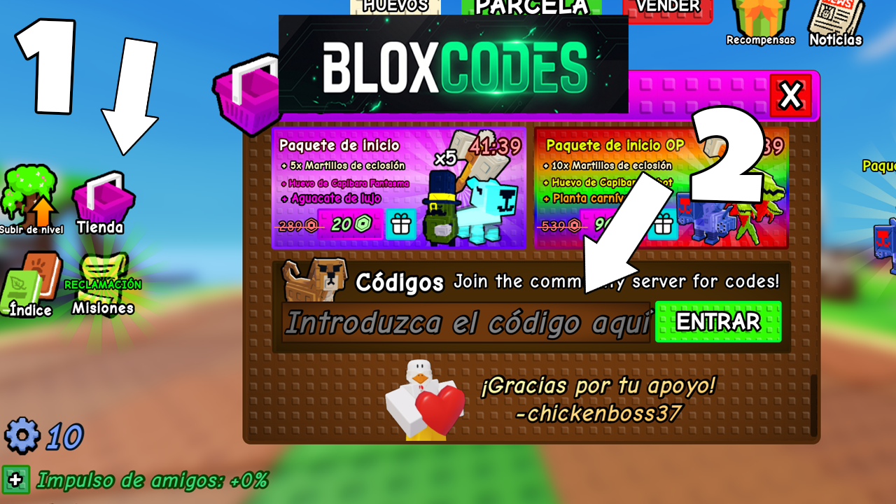 How to Redeem Codes in Capybaras vs Plants Roblox