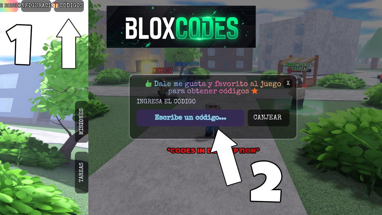 How to redeem codes in Escape Huss Valley Roblox