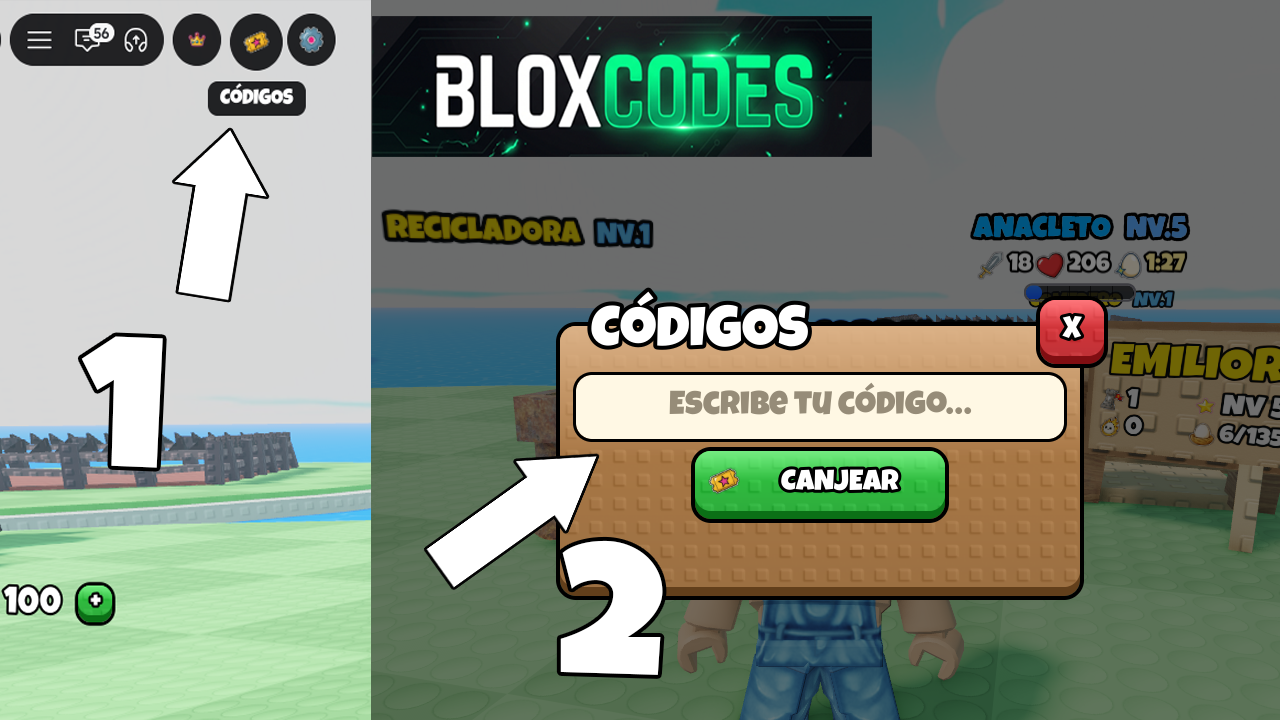 How to redeem codes in Grow Chicken Fighter Roblox