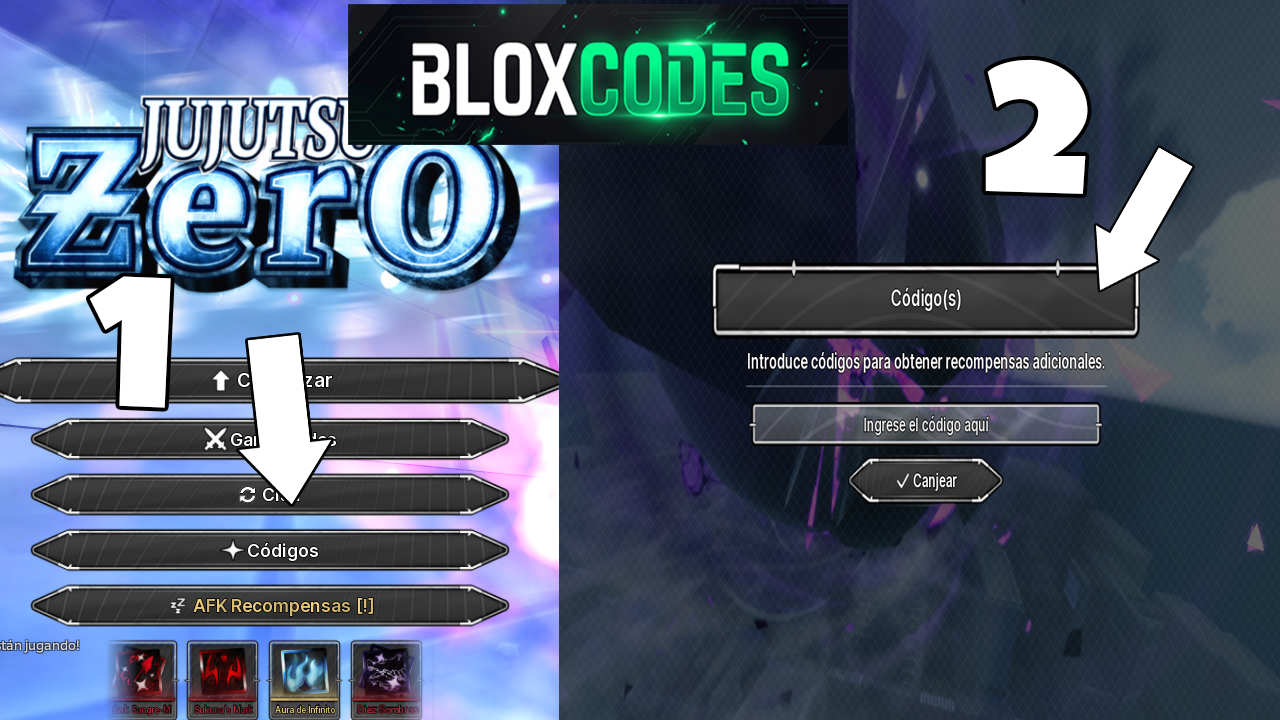 How to redeem codes in Jujutsu Zero Roblox