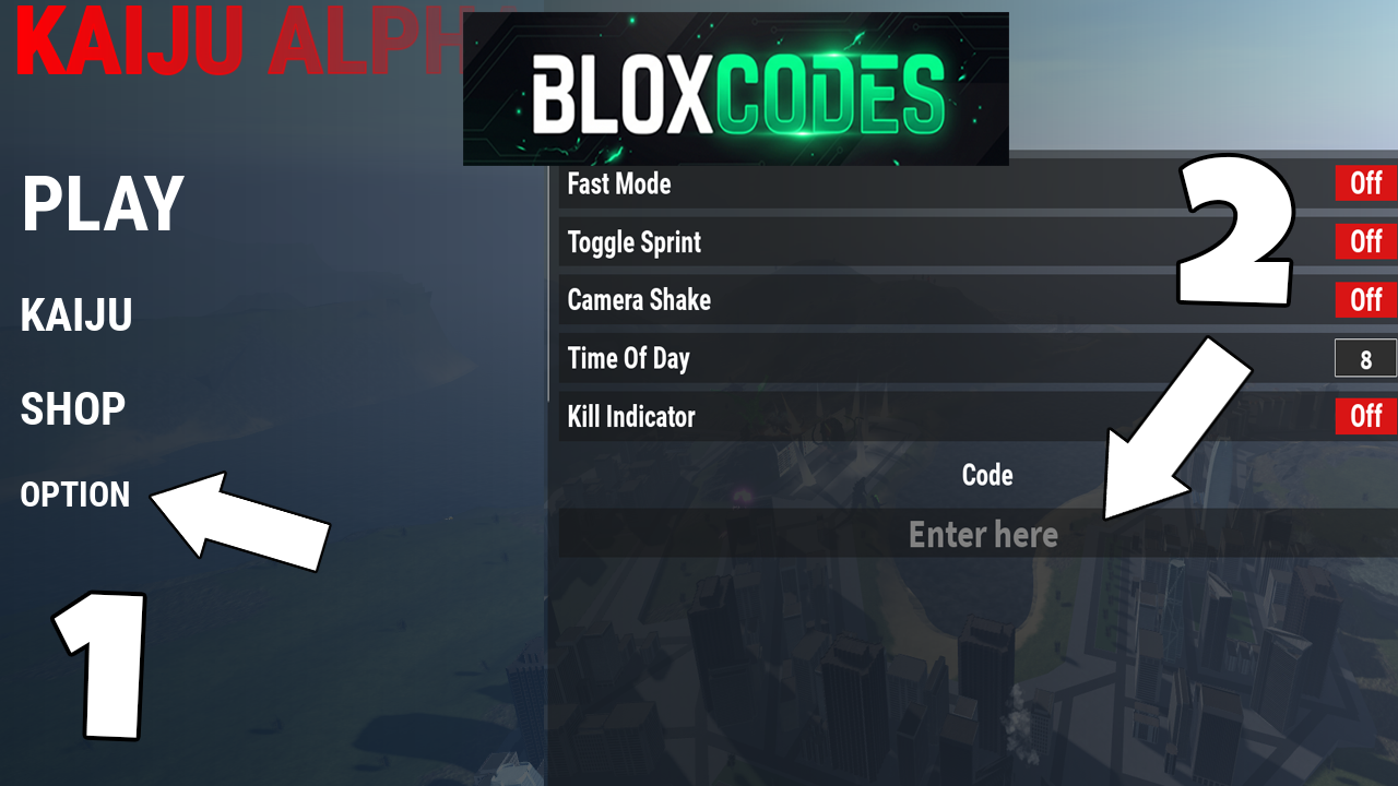 How to Redeem Codes in Kaiju Alpha