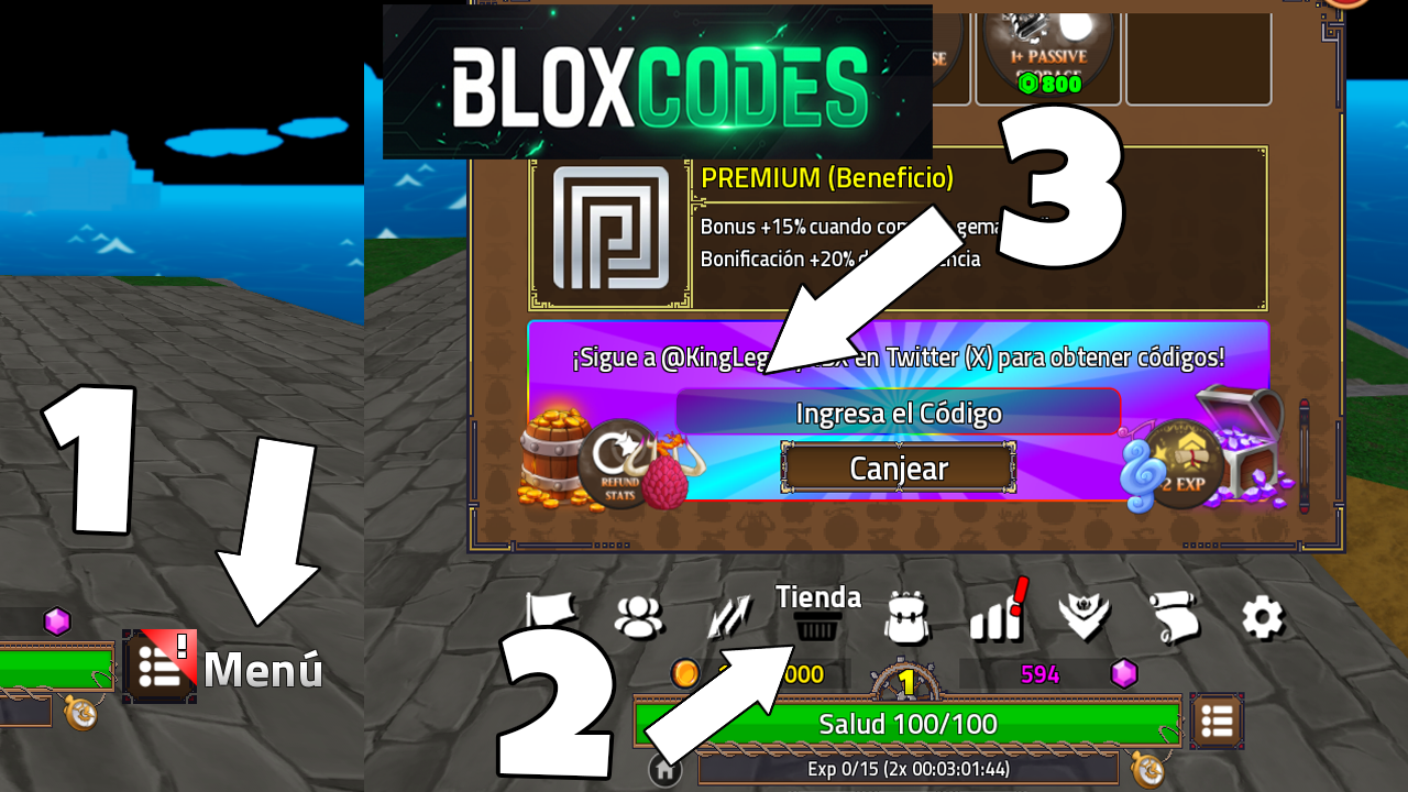 How to redeem King Legacy Codes