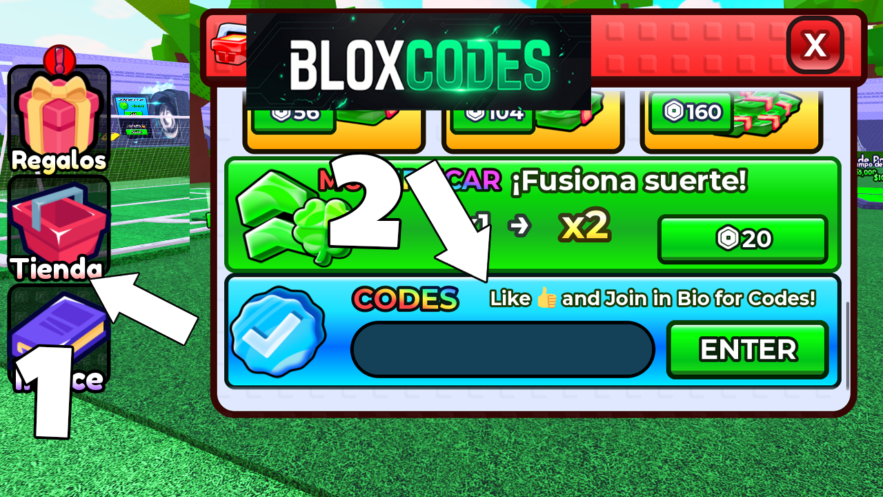 How to redeem codes in Make Soccer Players Roblox