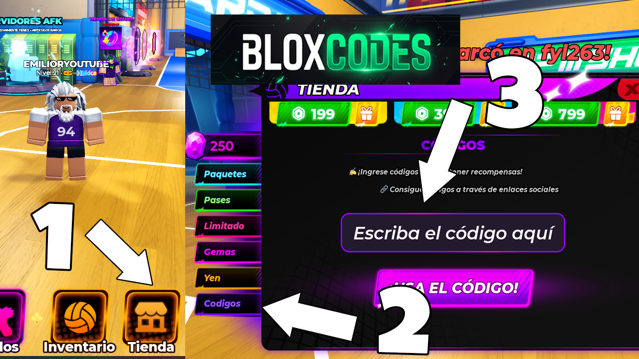 How to redeem Volleyball Legends codes