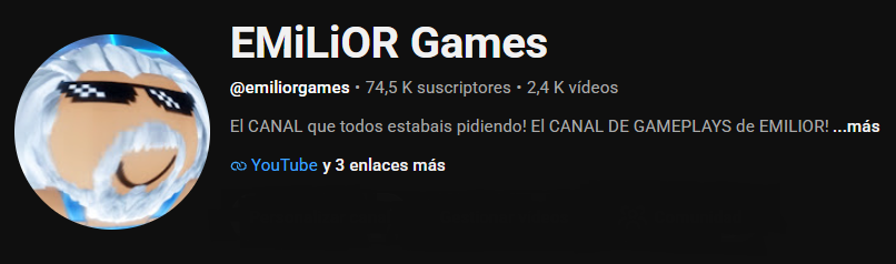 EMILIOR GAMES YouTube Channel