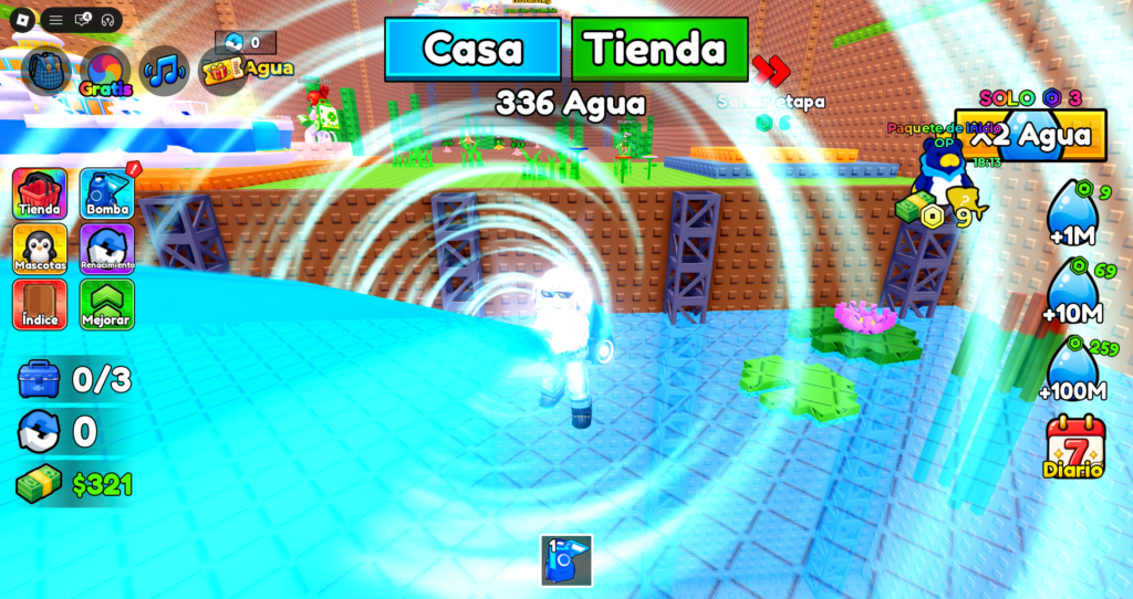 +1 Drain Water Per Click Codes Roblox Gameplay 3