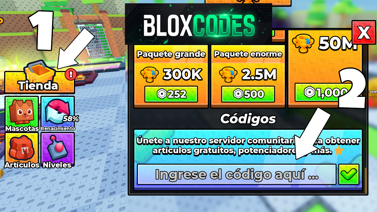 How to redeem codes in +1 Dino Evolution Roblox