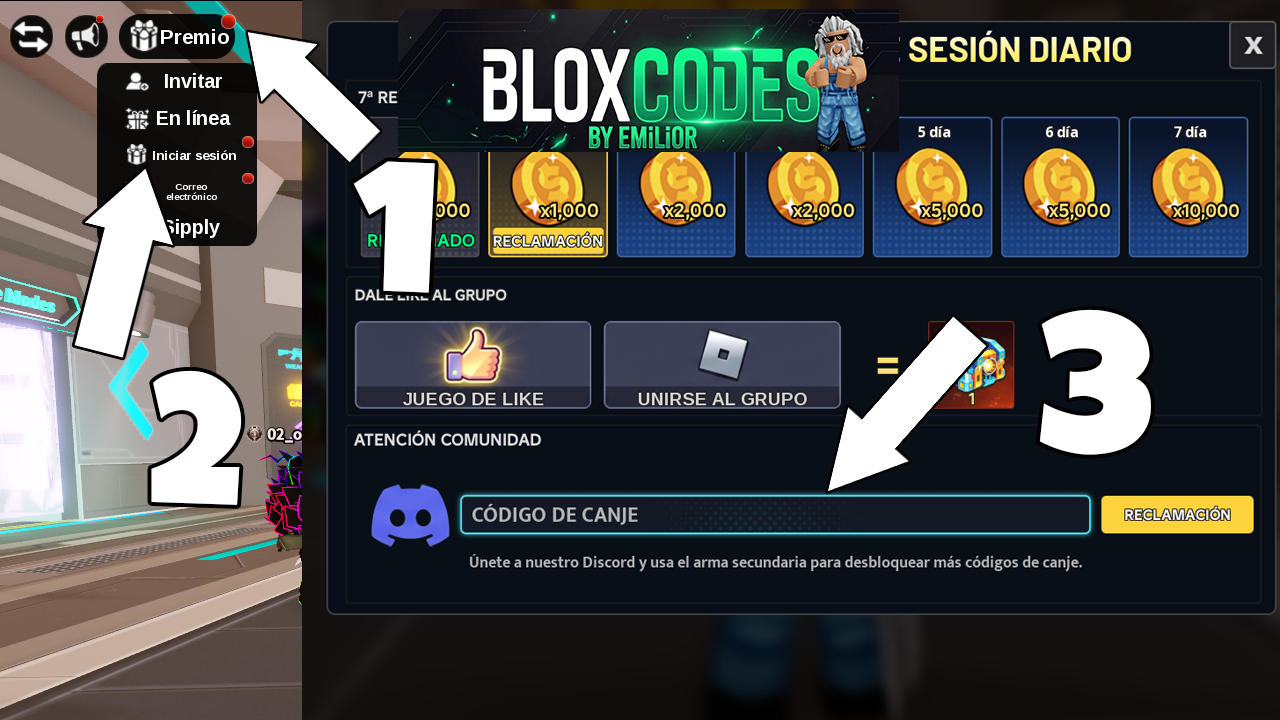 How to redeem codes in AirDrop Arena Roblox