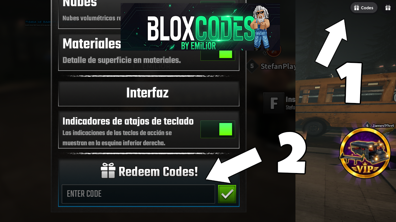 How to redeem codes in Last Stop Roblox