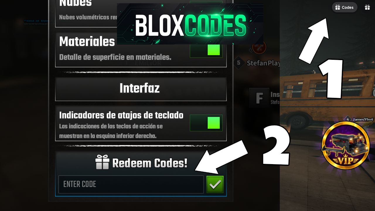 How to redeem codes in Last Stop Roblox
