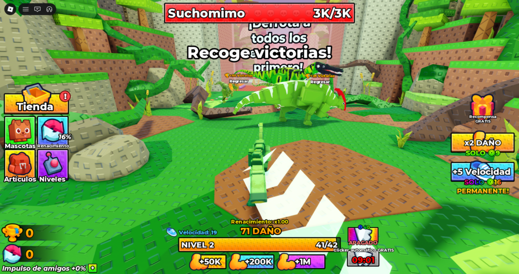 +1 Dino Evolution Roblox Codes Gameplay 2
