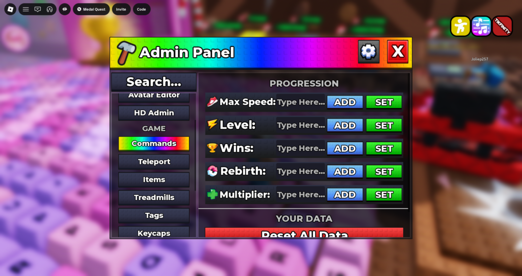 +1 KE but F2P Admin Panel Roblox Codes Gameplay 1