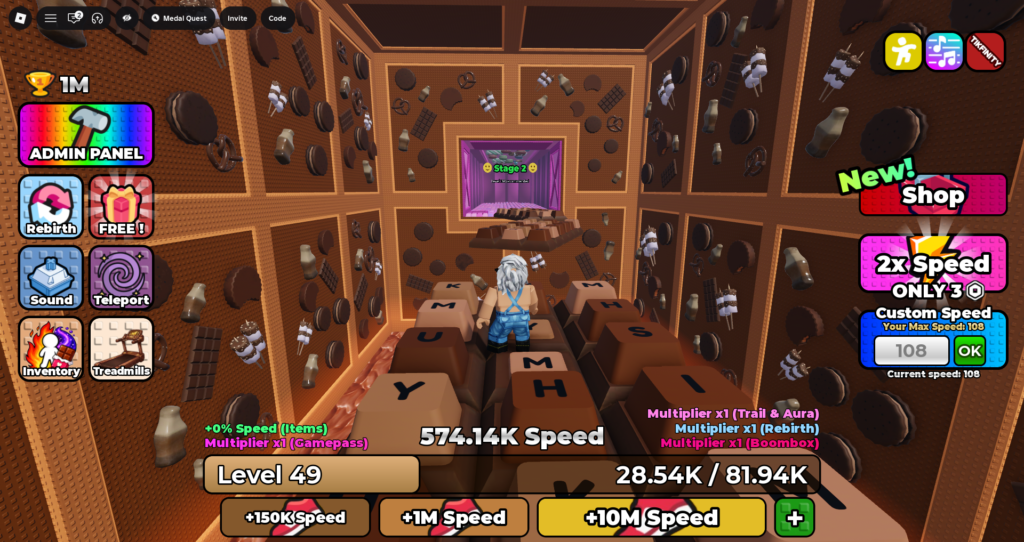 +1 KE but F2P Admin Panel Roblox Codes Gameplay 2