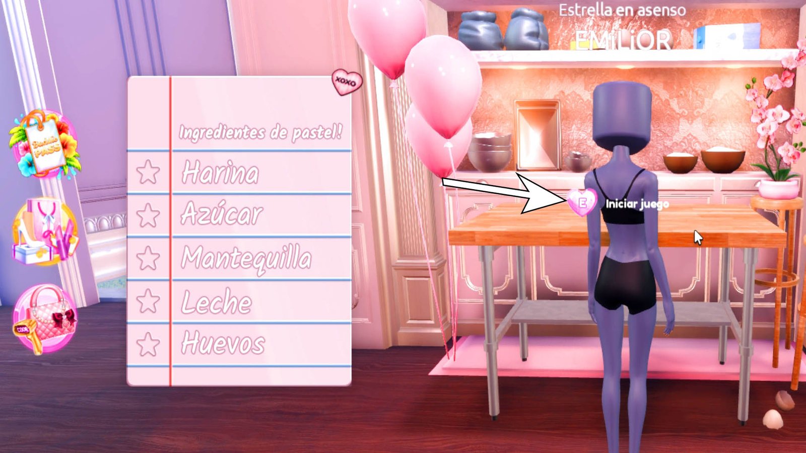 Start Game shopping list Dress to Impress