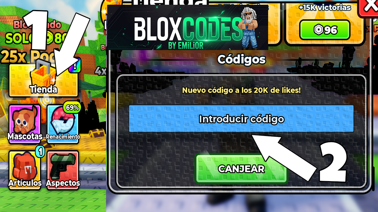 How to redeem codes in +1 Soldier Evolution
