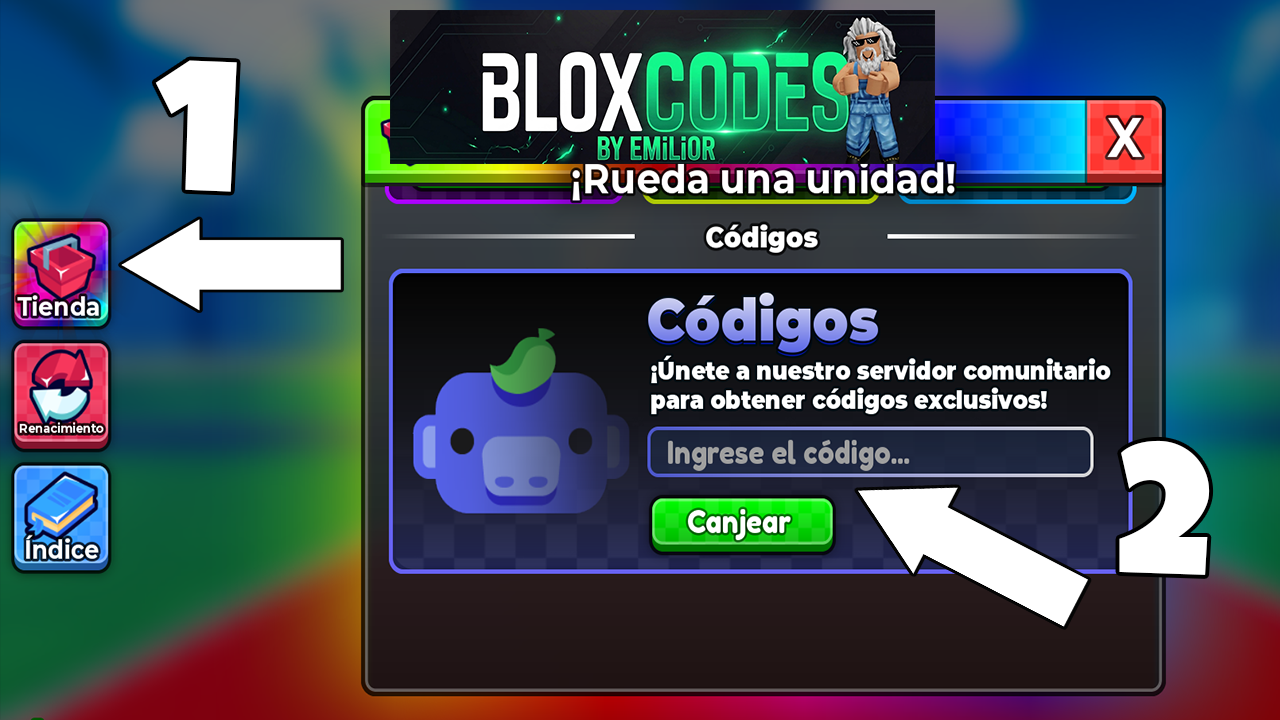 How to redeem codes in Anime Dice Roblox