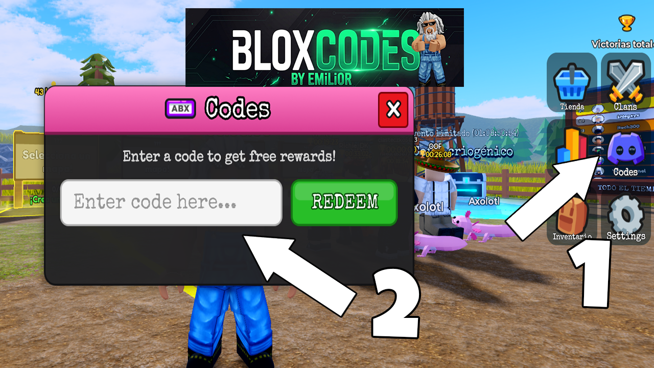 How to redeem codes in Escape The Cave