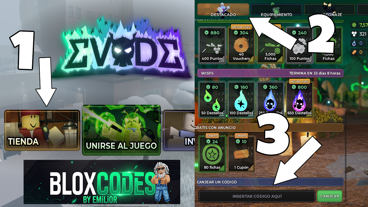 How to Redeem Codes in Evade