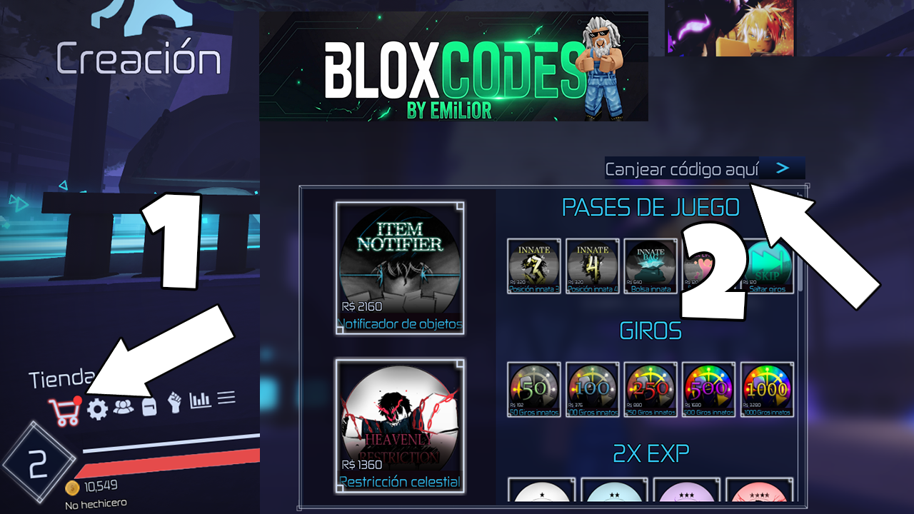 How to redeem codes in Jujutsu Infinite Roblox