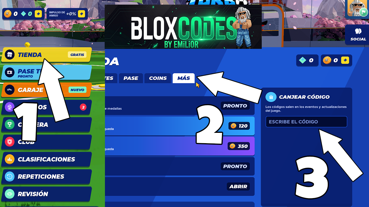 How to redeem codes in Turbo Soccer Roblox